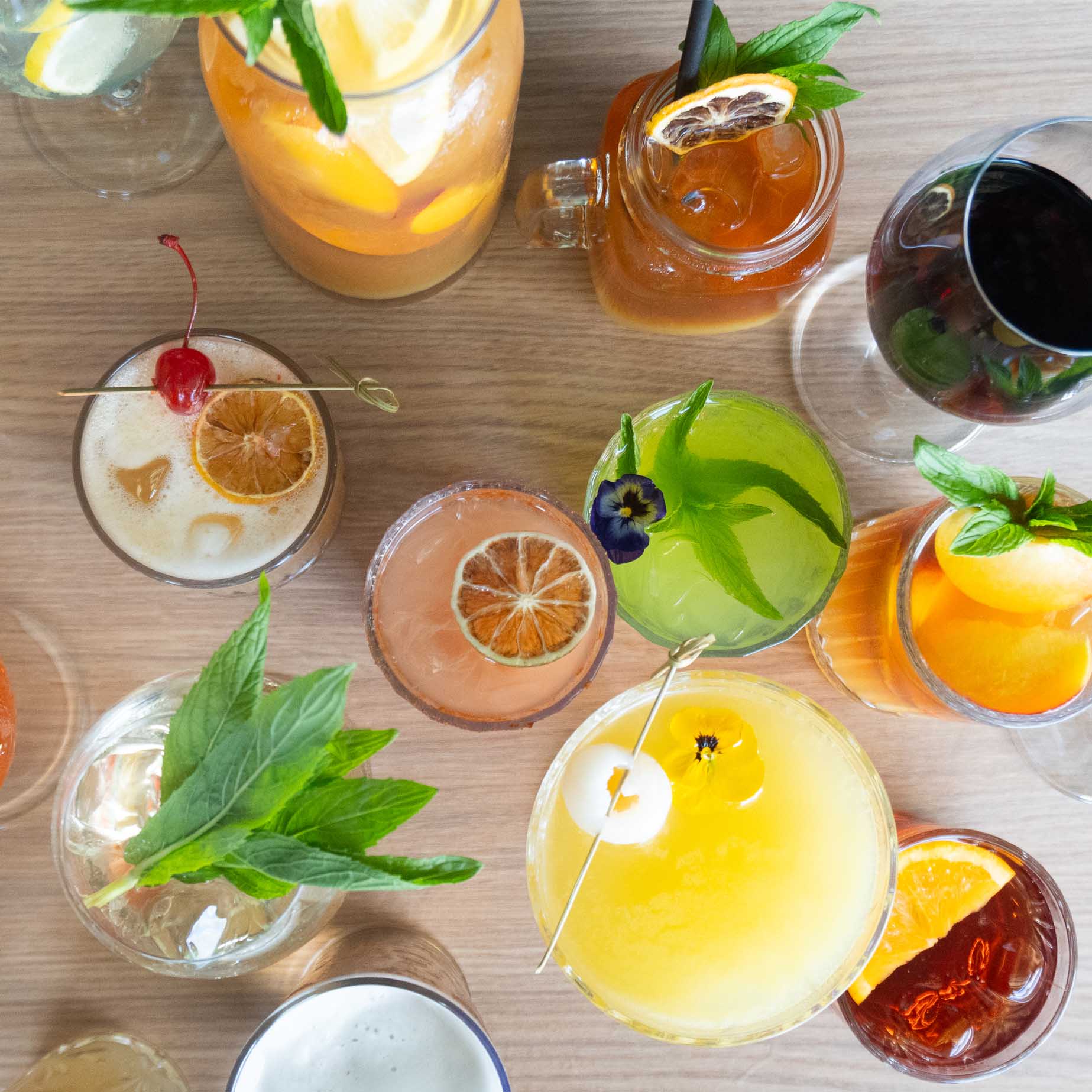 wine-beer-cocktails-specials A collection of alcoholic drinks