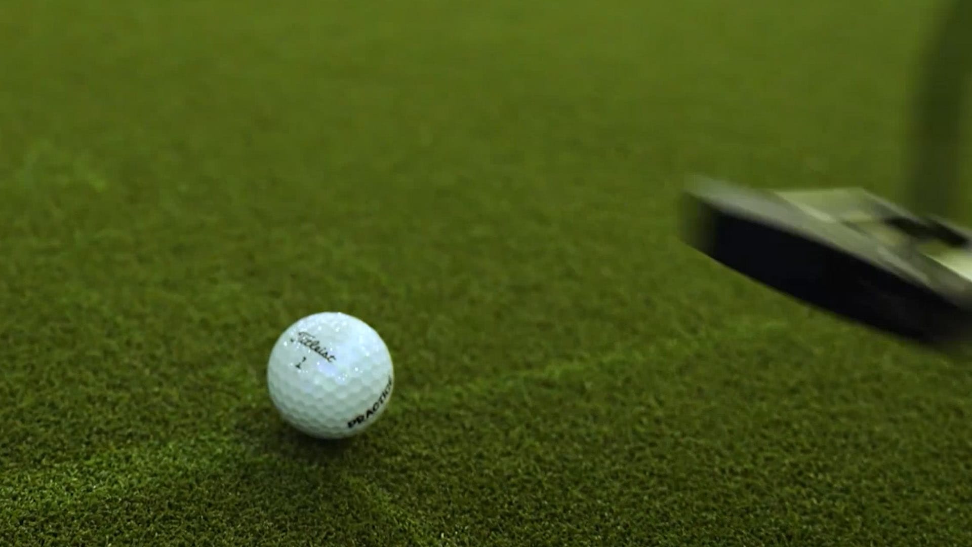 Close-up of putt